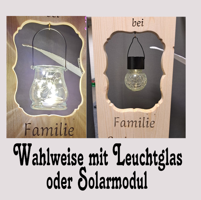 Holzaufsteller Holzschild, Family love hope faith