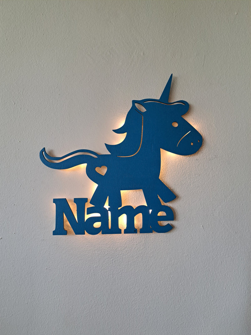 Schlummerlicht Einhorn mit Namen