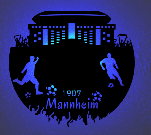 Fußball Led Lampe Mannheim