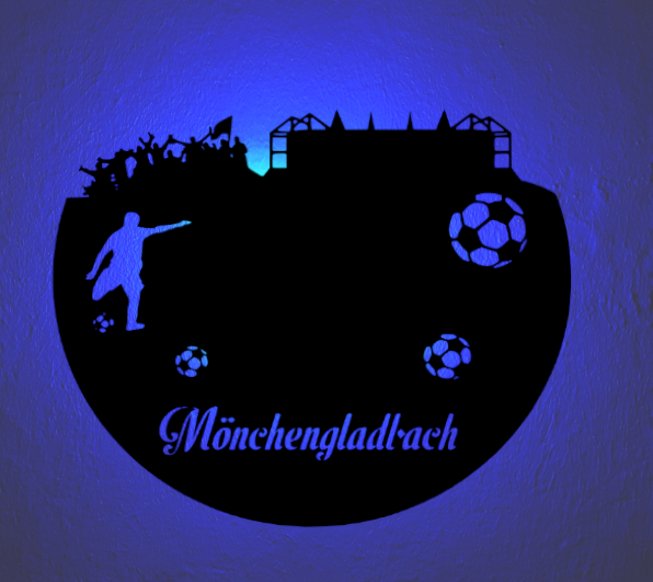 Fußball Led Lampe Mönchengladbach