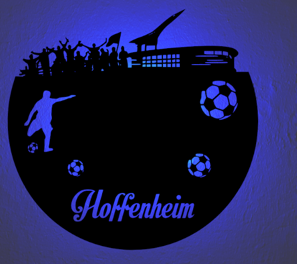 Fußball Deko Led Lampe Hoffenheim