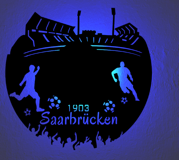 Fußball Led Lampe Saarbrücken