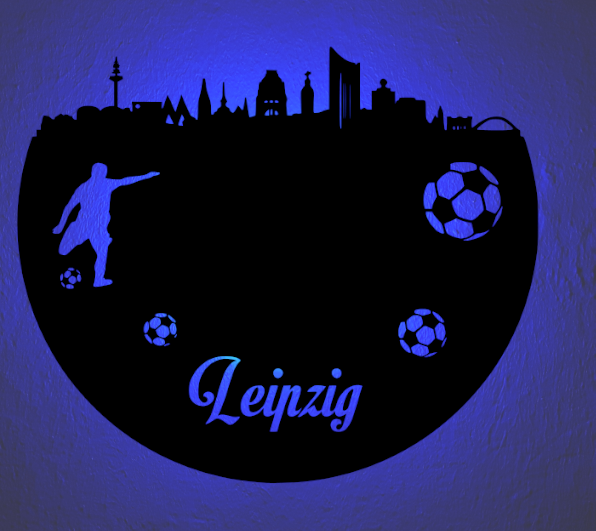 Fußball Deko Led Lampe Leipzig