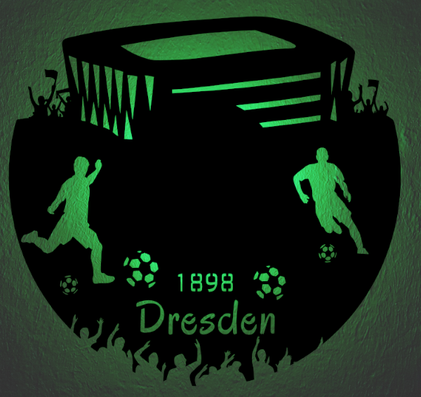 Fußball Deko Led Lampe Dresden