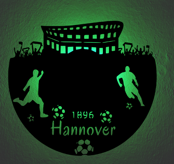 Fußball Deko Led Lampe Hannover