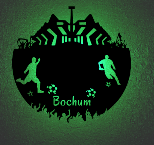 Fußball Deko Led Lampe Bochum