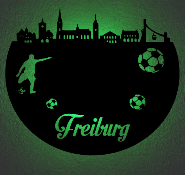 Fußball Deko Led Lampe Freiburg