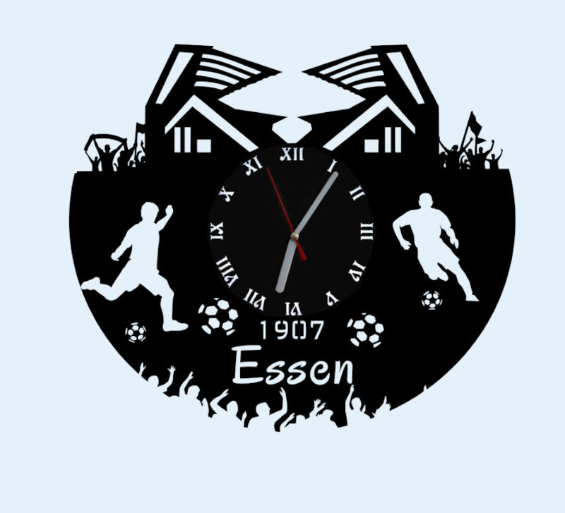 Fußball Fan LED Wanduhr "Essen"