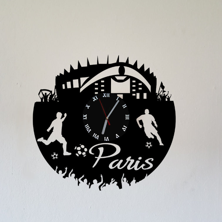 Fußball Fan LED Wanduhr "Paris"