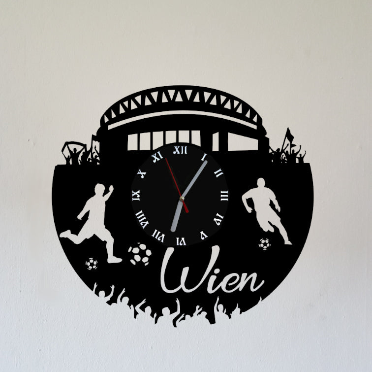 Fußball Fan LED Wanduhr "Wien"