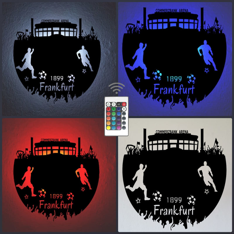 Fußball Deko Led Lampe Frankfurt