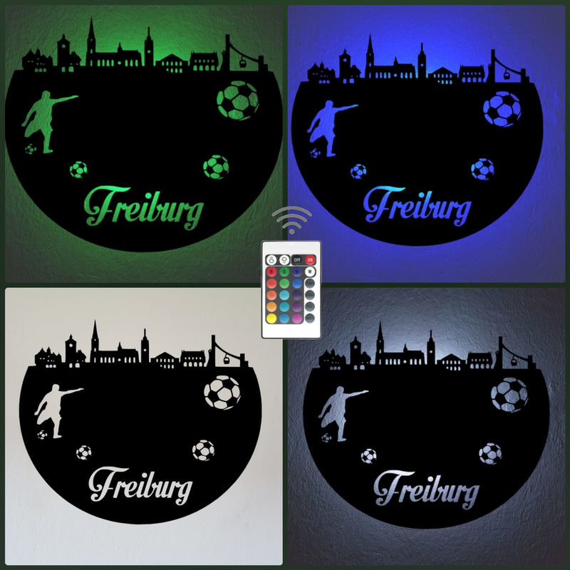 Fußball Deko Led Lampe Freiburg