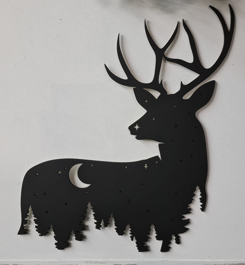 Gestaltete Deko LED Lampe Hirsch