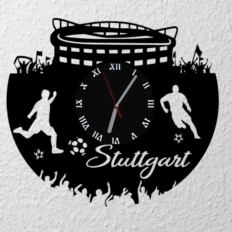 Fußball Fan LED Wanduhr "Stuttgart"