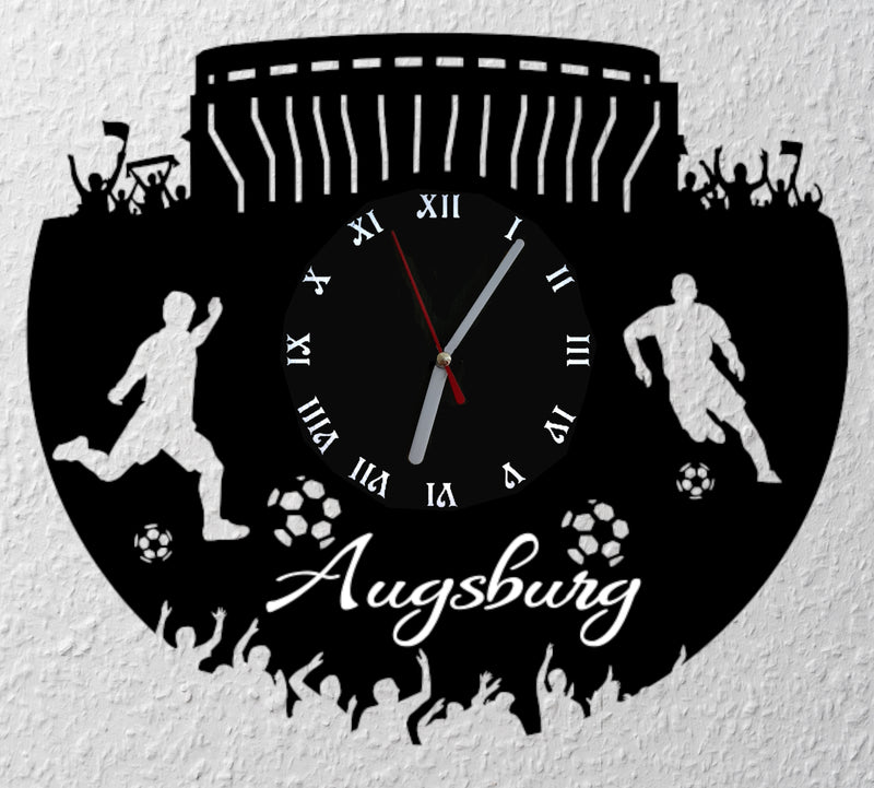 Fußball Fan LED Wanduhr "Augsburg"