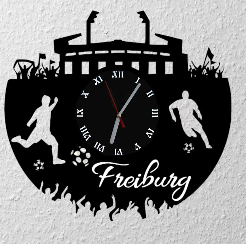 Fußball Fan LED Wanduhr "Freiburg"