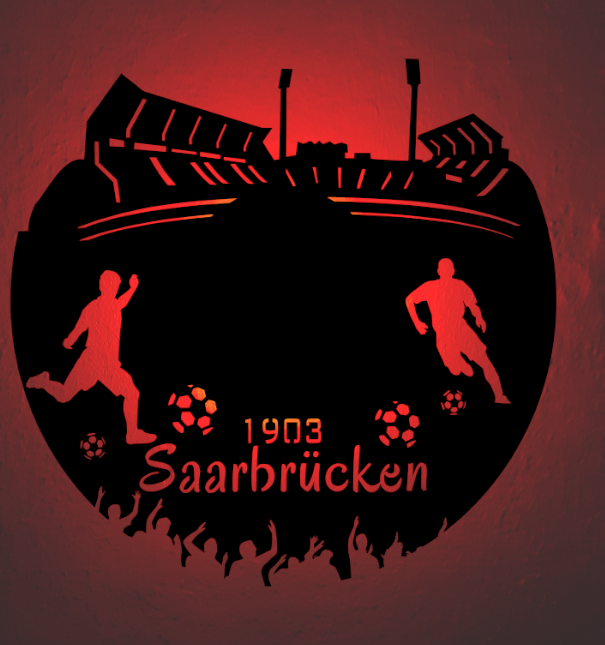 Fußball Led Lampe Saarbrücken