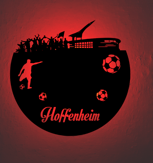 Fußball Deko Led Lampe Hoffenheim