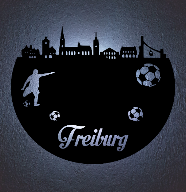 Fußball Deko Led Lampe Freiburg