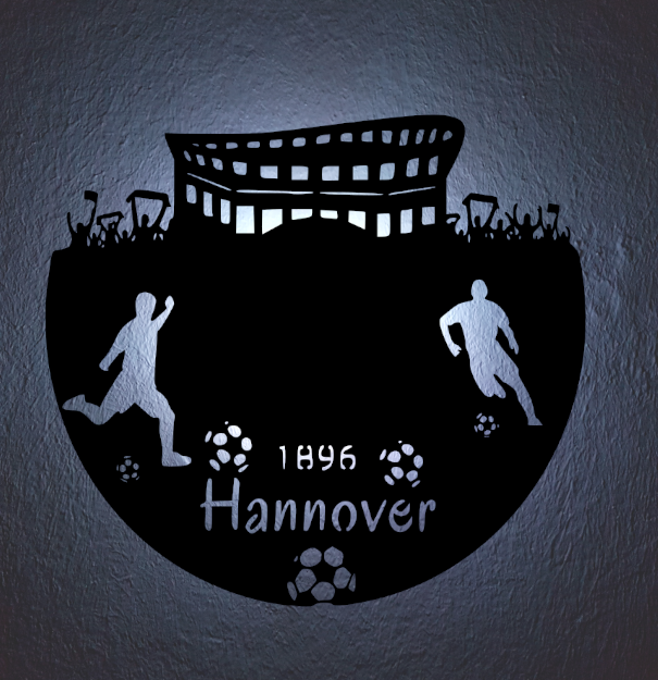 Fußball Deko Led Lampe Hannover