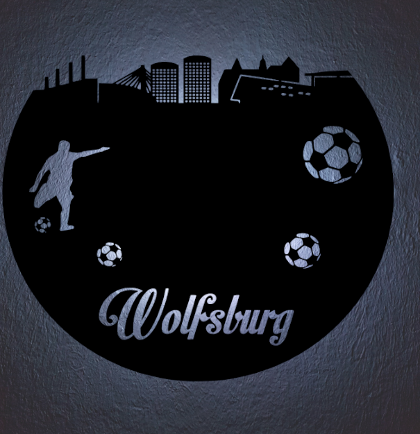 Fußball Led Lampe Wolfsburg