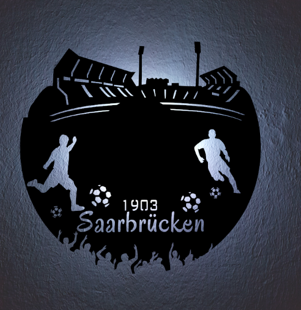 Fußball Led Lampe Saarbrücken