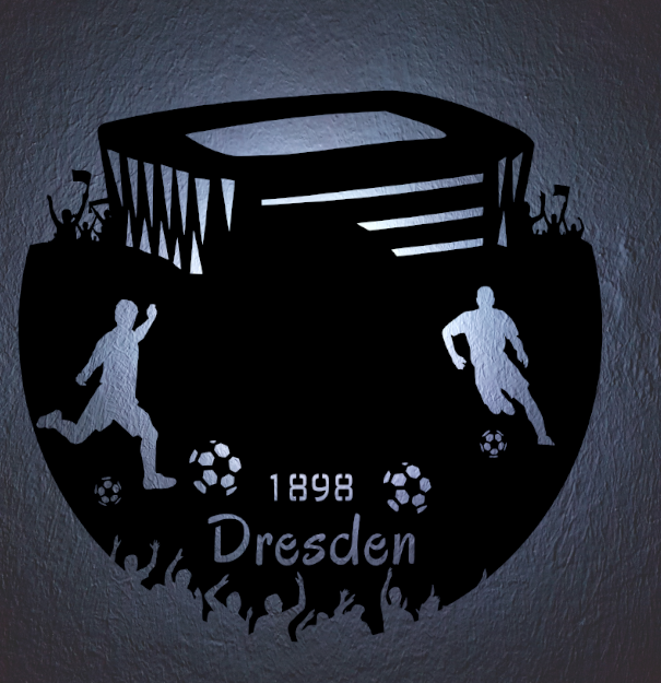 Fußball Deko Led Lampe Dresden