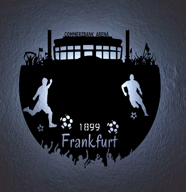 Fußball Deko Led Lampe Frankfurt