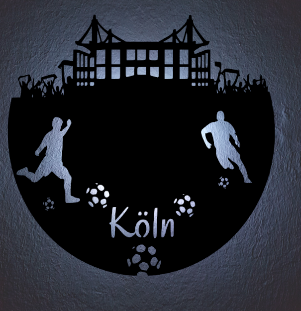 Fußball Deko Led Lampe Köln