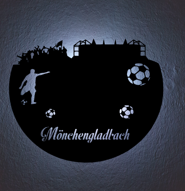 Fußball Led Lampe Mönchengladbach