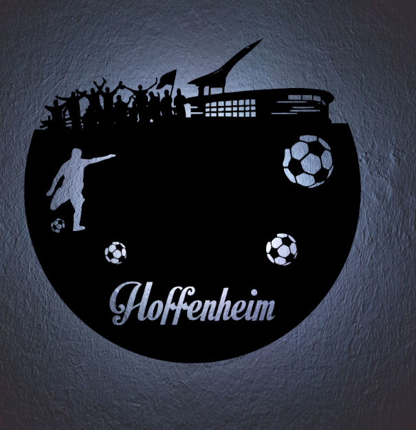 Fußball Deko Led Lampe Hoffenheim